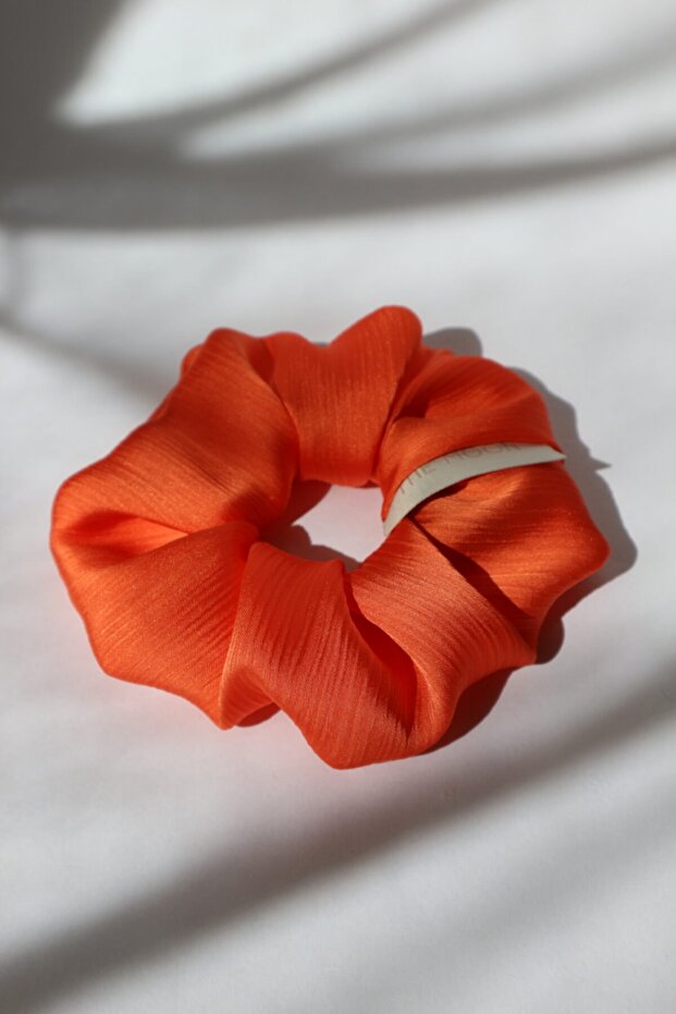 مشبك شعر برتقالي Scrunchie