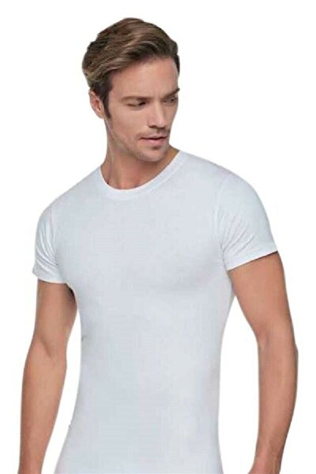 قميص داخلي برقبة دائرية للرجال - 1