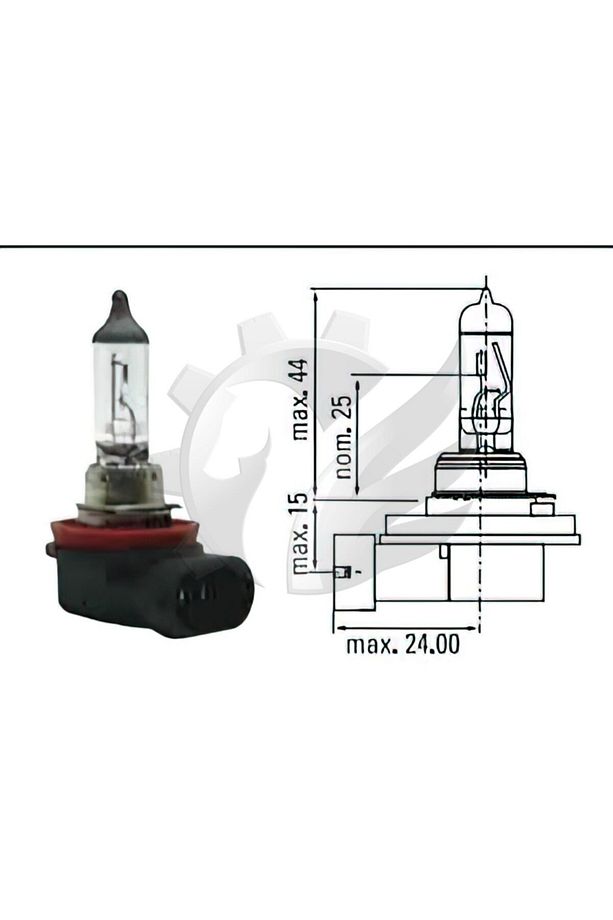 12v H11 55w Pipo Tipi Ampul - 1