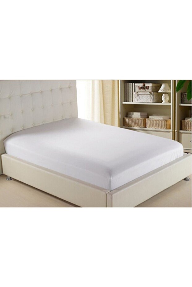 Fitted Sheet Double Bed Sheet White - 1
