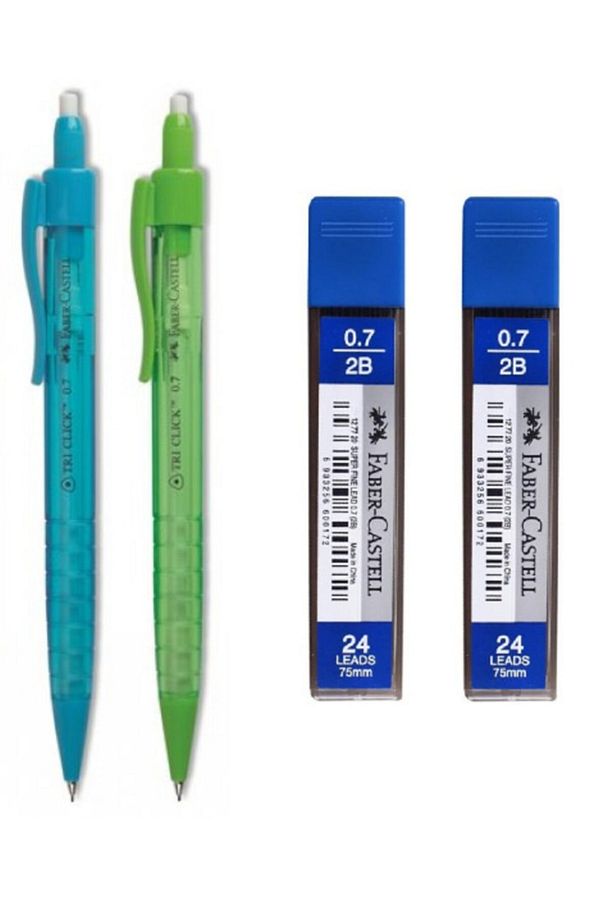 Faber-castell Versatil Tri Click 1363 Mekanik Kalem 0,7 Mm 2 Adet Tri Click 1363 - 1