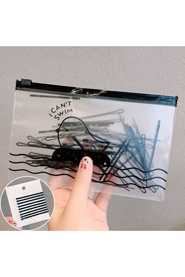 Şeffaf Çantalı 100 Adet Tel Toka - 1