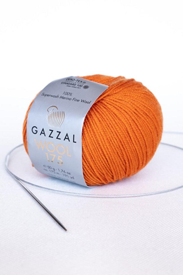 Wool 175 Super Wash 100% Merino First Class Wool Hand Knitting Yarn, 50 Gr (316)