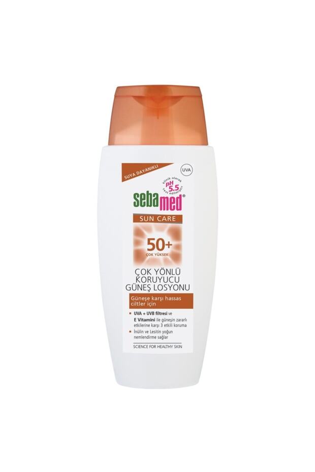 لوشن الحماية من الشمس المضاد للماء بعامل حماية من الشمس SPF 50+ متعدد الاستخدامات، 150 مل