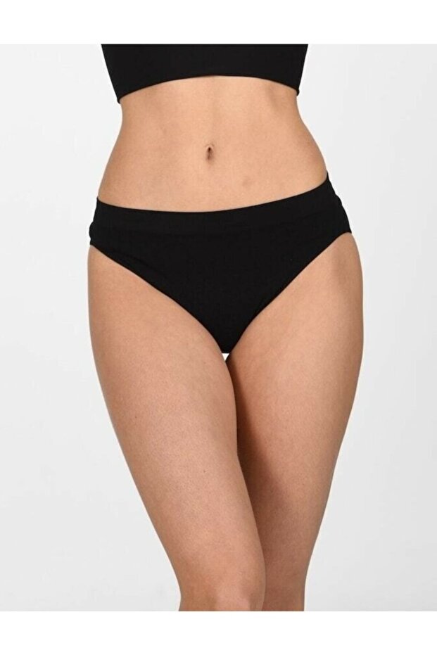 Women's Black Wide Brim Slip Panties