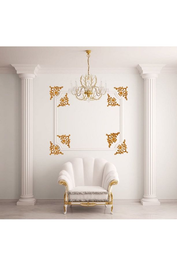 Decogold Saray Tavan Köşe Motif 41*26 Cm Altın - 4