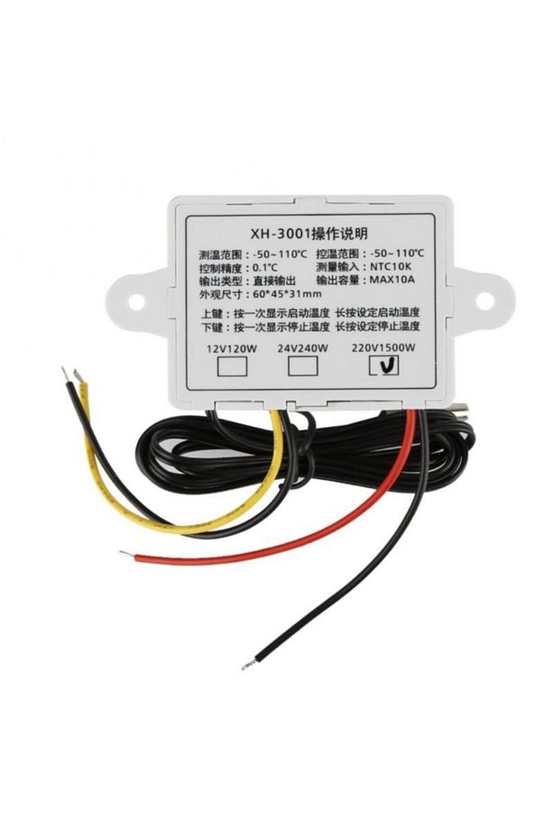 Hw-735 / Xh-w3001 / Hw-w3001 Dijital Termostat - 220vac - 1500w - 5