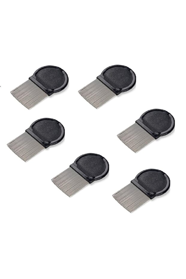 Lionesse 58 Lice Comb Metal Black X 6 Pieces
