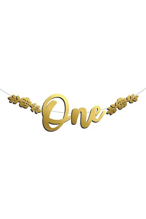 لافتة مكتوبة ذهبية واحدة