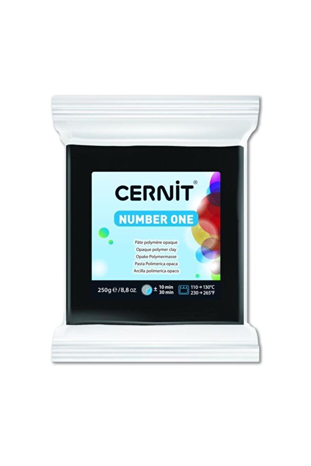 Number One Polimer Kil 250 Gr. 100 Black - 1