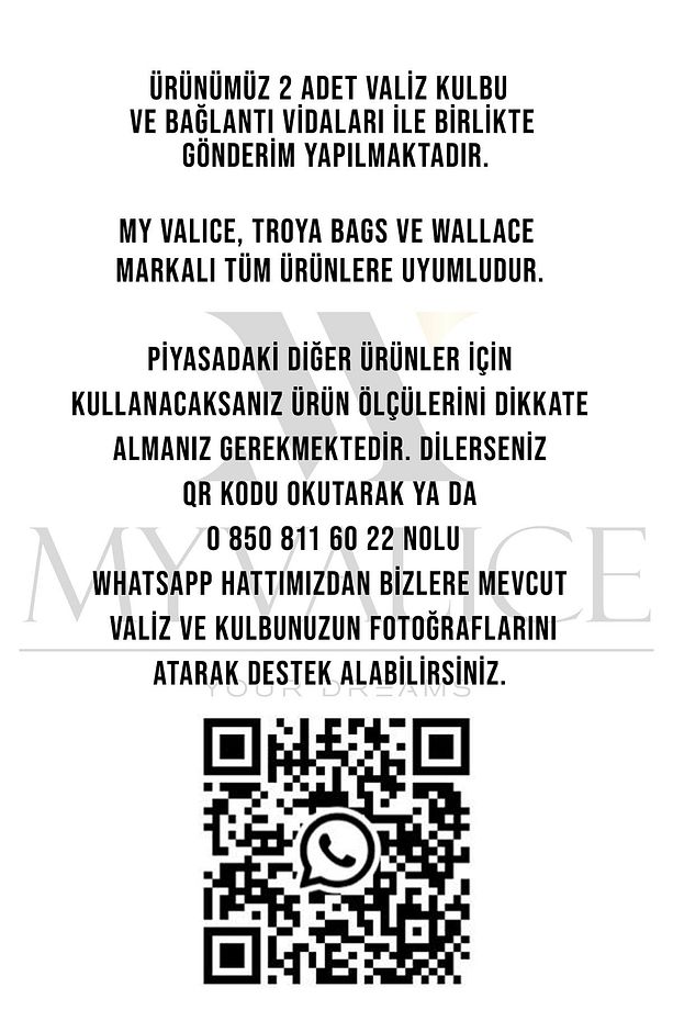 Valiz Kulbu Valiz Tutacağı Kulp 2 Adet - Büyük Boy - 6