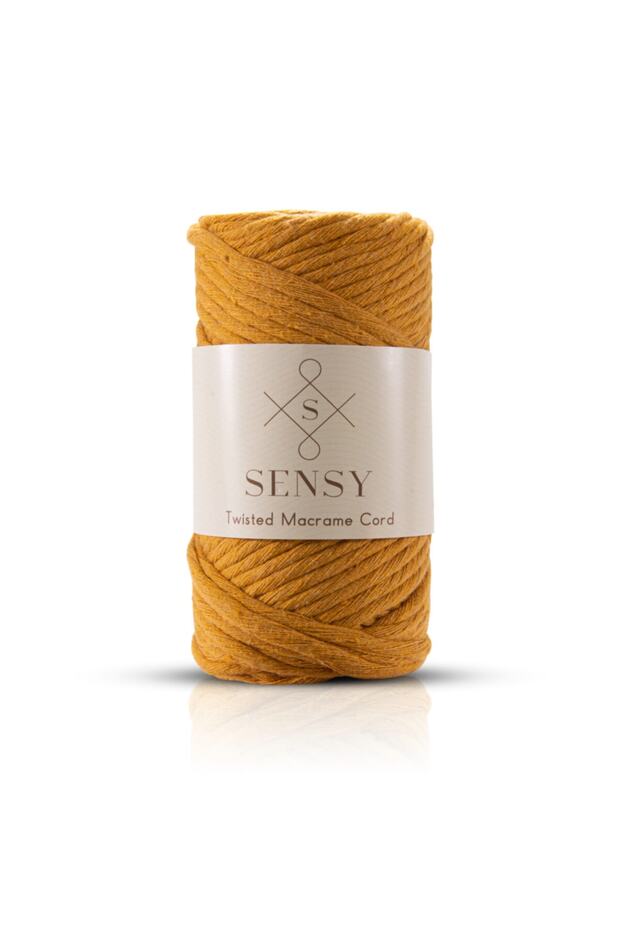 Premium Taranan Iplik Makrome Makrame Hobi Ipi 4lü Set Ekru-Hardal-Somon-Açık Gri Makrome Ip - 4