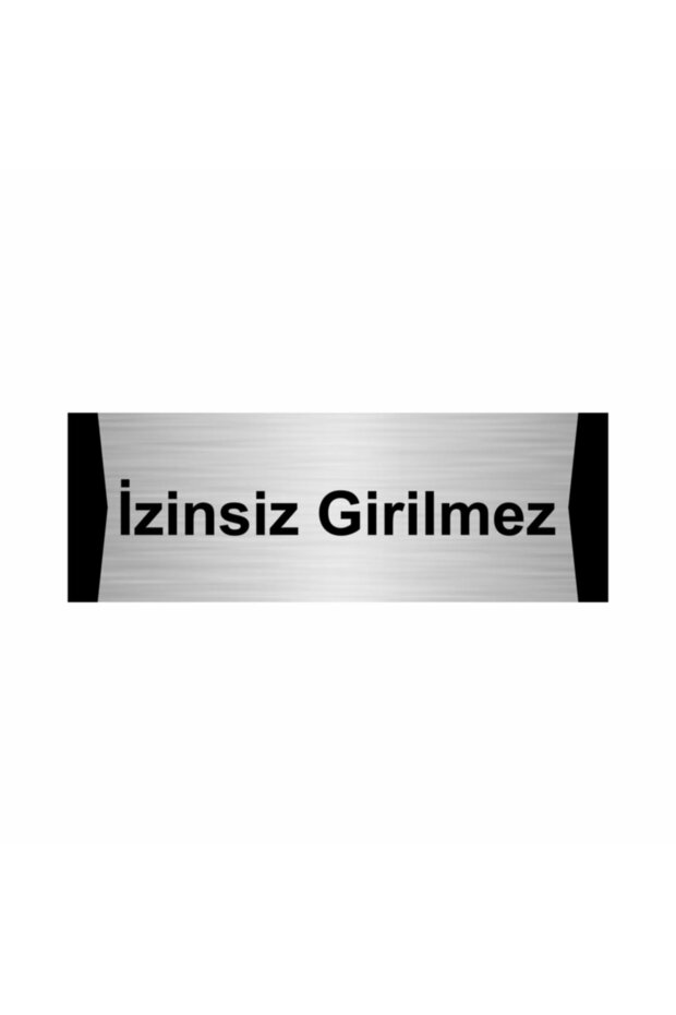 No Trespassing 7x20cm Silver Color Metal Directional Sign