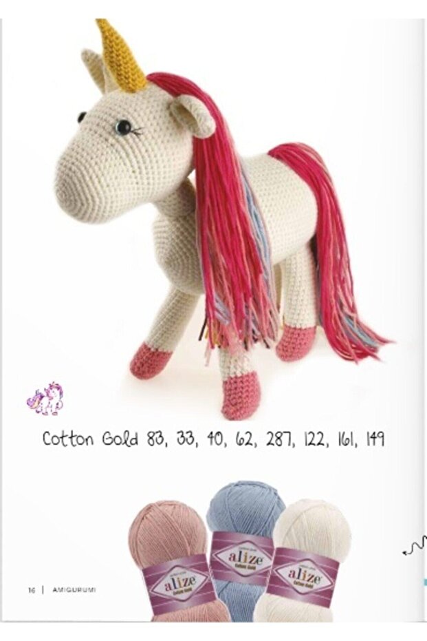 Yazlık Pamuk Ip Cotton Gold Amigurumi Punch Ipi 187 Acık Sarı - 2