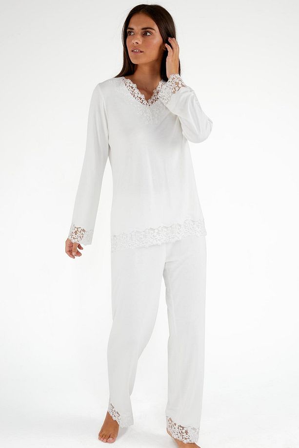4005 Ekru Pijama Takımı - 1