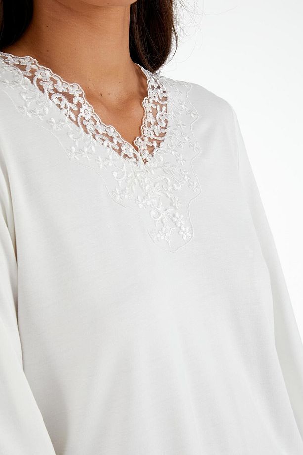 4005 Ekru Pijama Takımı - 2