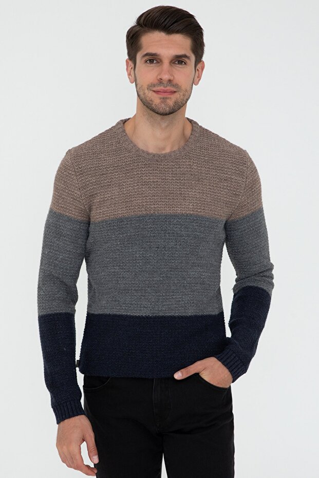 Navy Blue Men's Sweater G021SZ0TK.000.1277566