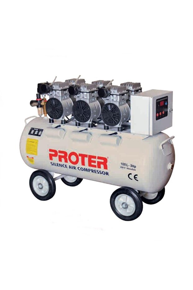100 lt Sessiz Yağsız Kompresör - 1