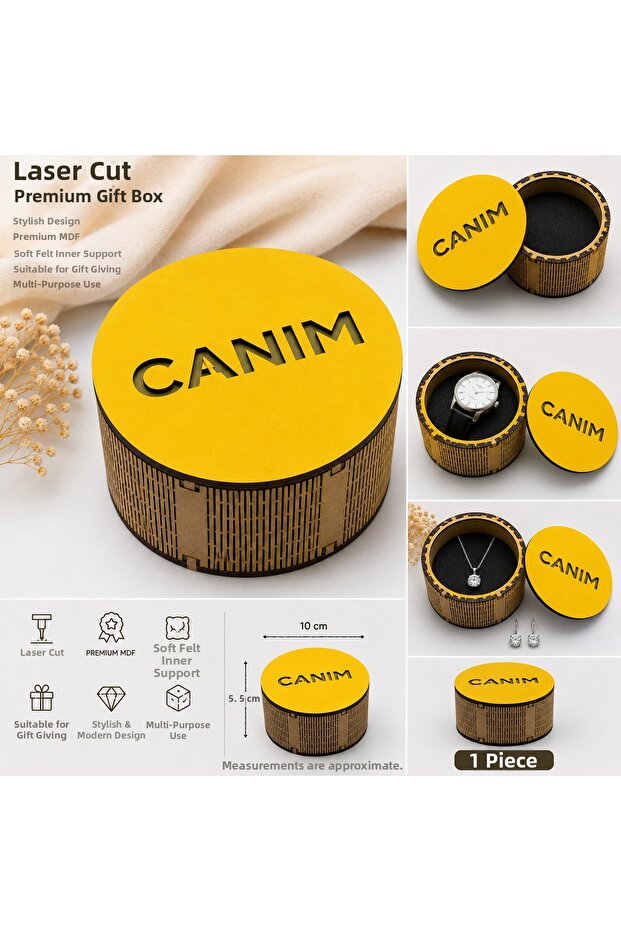 Canım Mdf Laser Cut Decorative Box