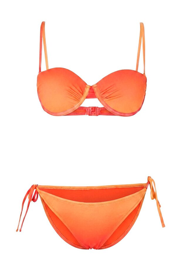 Degrade Desenli Balconette Kaplı Normal Bel Regular Bikini Takımı TBESS26BT00129 - 4