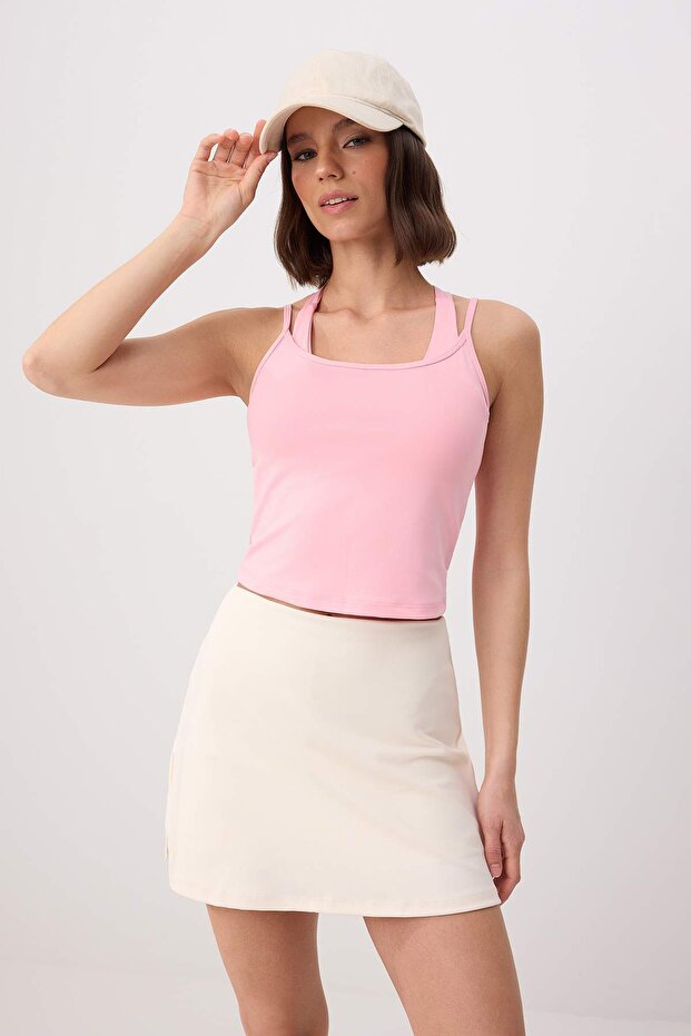 Pembe Dalgıç/Scuba Kaplı Spor Sütyeni THMSS25SS00021 - 1