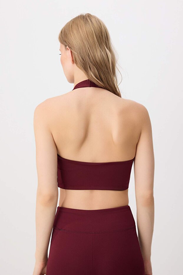 Bordo Dalgıç/Scuba Atma Kap Spor Sütyeni THMSS26SS00007 - 4