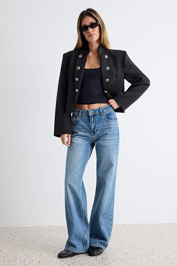 Mavi More Sustainable Normal Bel 100% Pamuk Wide Leg Geniş Paça Jeans TWOSS26JE00125 - 1