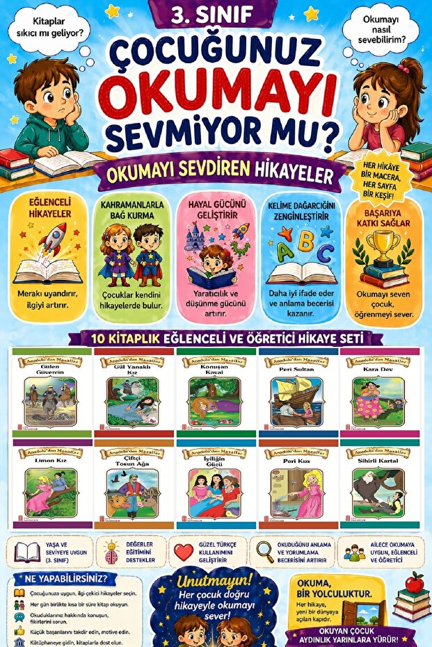 Set of 10 Stories 2 That Make Reading Fun for Grade 3 (64 Pages)