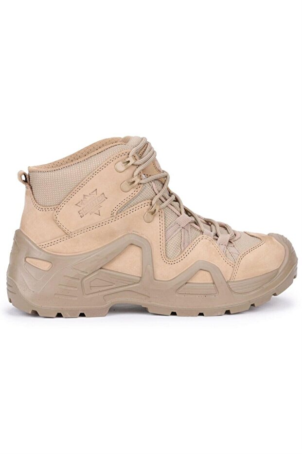 1492 Beige Nubuck Waterproof Men's Military Boots