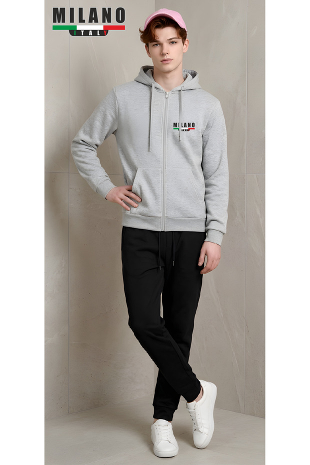 Unisex Casual Tracksuit Set Outdoor Full Zip