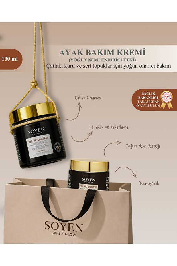 SOYEN Ayak Bakım Kremi – Yoğun Nemlendirici & Onarıcı Bakım (100 ml)