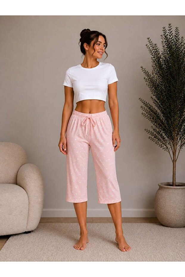 Women's Patterned Milan Capri Single Bottom