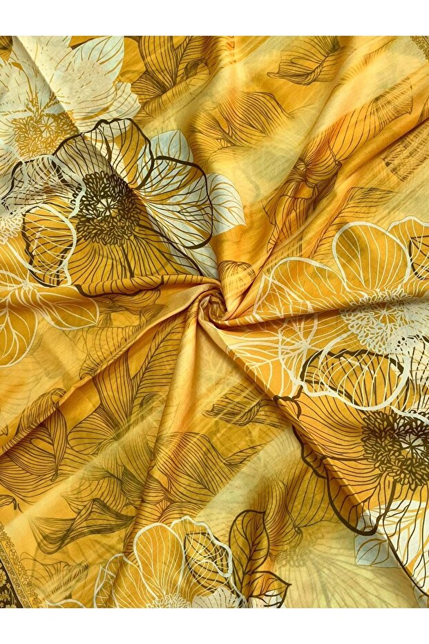 Si̇yane Patterned Shawl Pattern 3 - 2 - 2