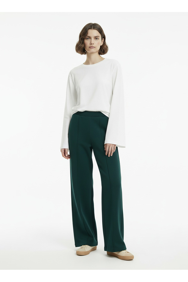 Green Women's Regular Fit Sweatpants 261 Lcf 227001 Dou Emerald