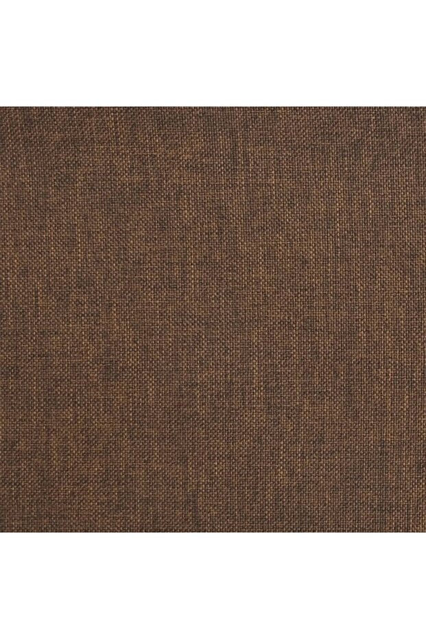 Scaun de bar pivotant, maro, material textil - 7