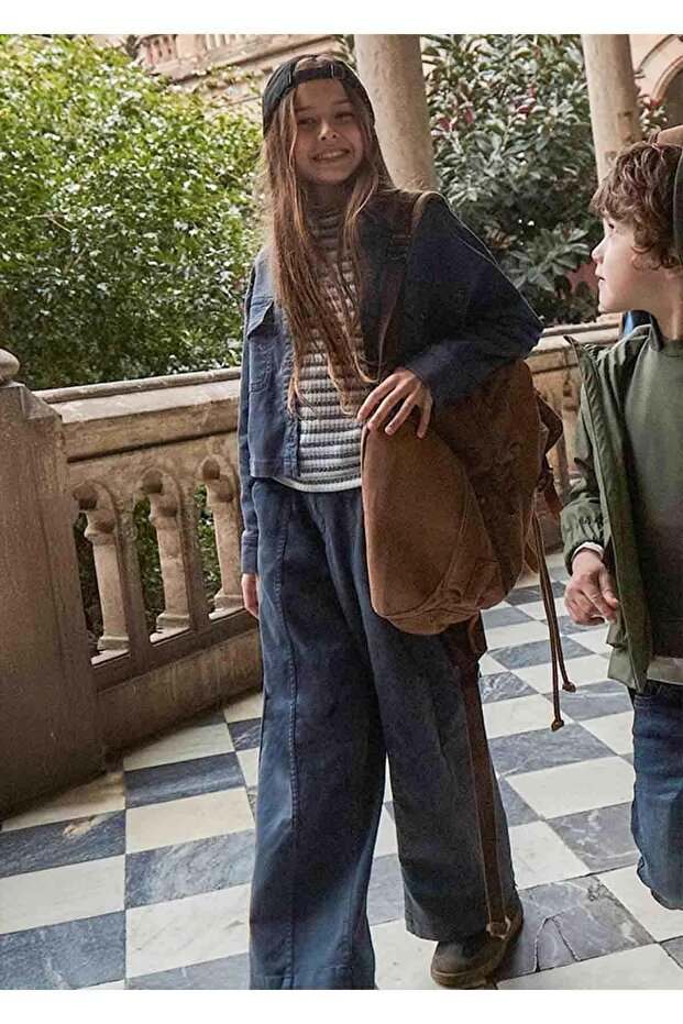 Girl's Trousers Navy Blue