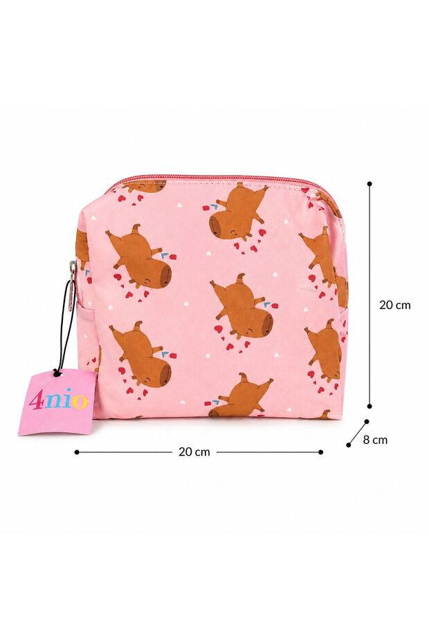 Patterned Zippered Makeup Bag Bag Pcs - 2