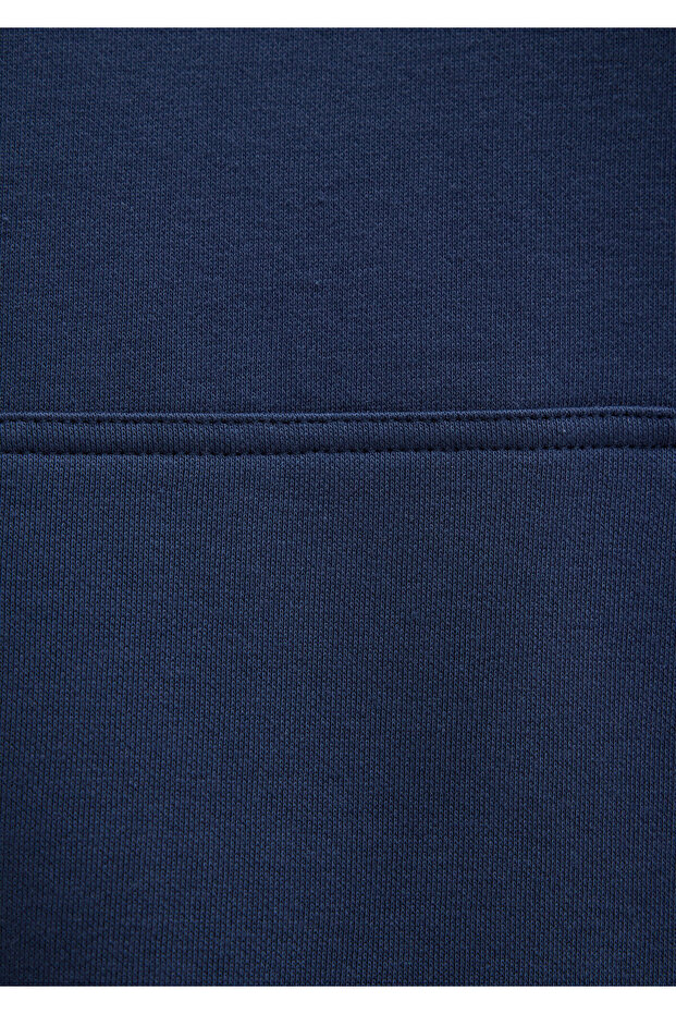 Kapüşonlu Lacivert Basic Sweatshirt 167299-70488 - 8
