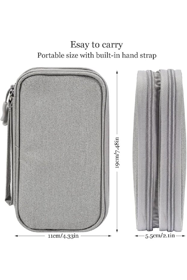 Electronics Organizer Bag, Travel Shockproof Cable Charger Case Pouch for Accessories