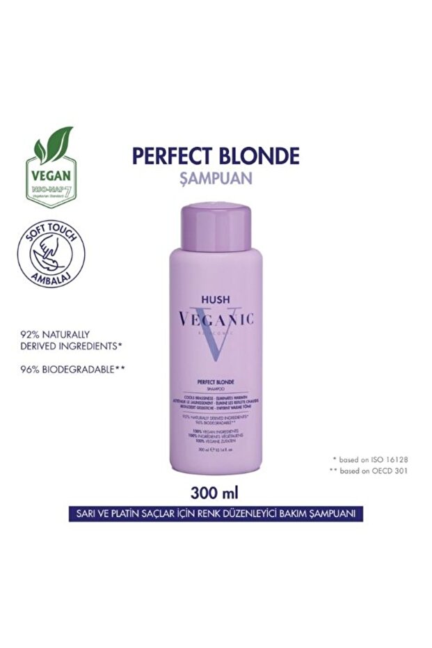Veganic Perfect Blonde Shampoo for Blonde and Platinum Hair 300 ml