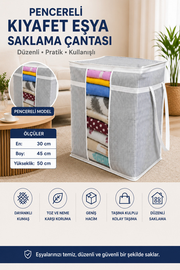 Lux Dowry Clothes Duvet Cover Multi-Purpose Storage Bag with Window