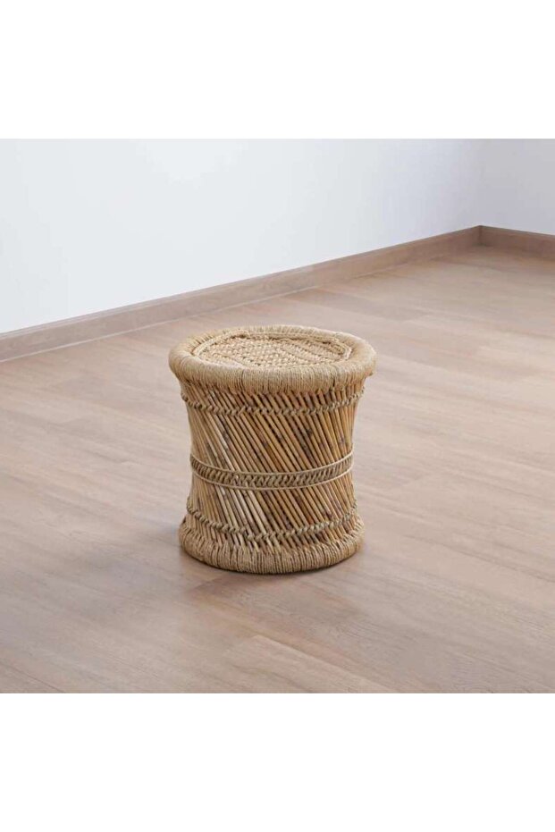 Cottage Cane Mudha 40x40x40cm-natural