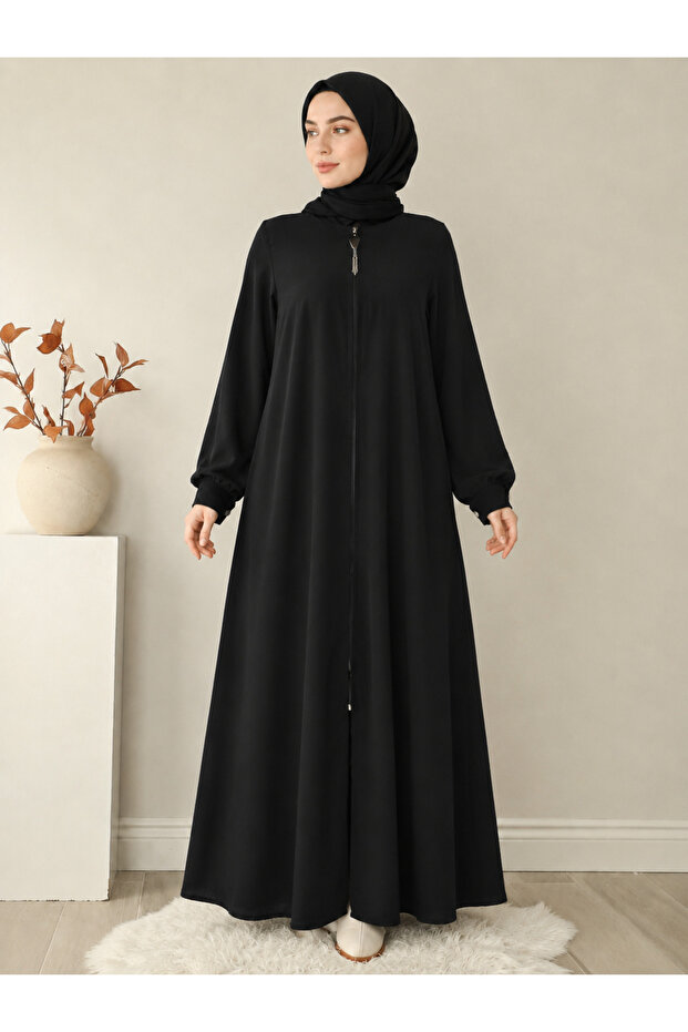 Medina Silk Mevlana Ferace Black