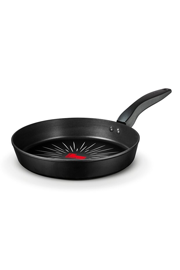 SmartStart Forged 24cm Frying Pan, Non-Stick, Temperature Indicator, Dishwasher Safe, Black