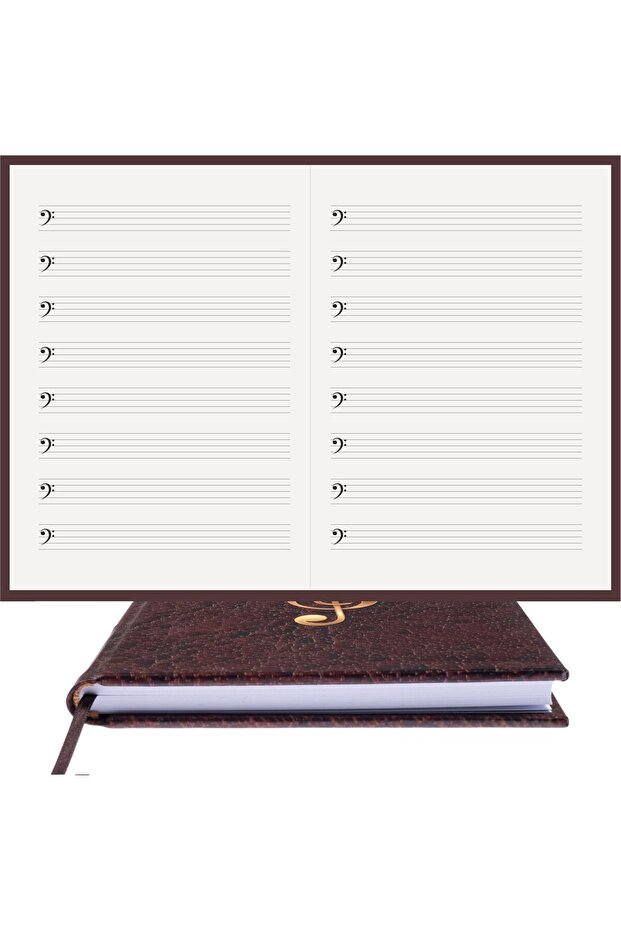 Music Notebook (FA KEYED) 100% Handmade, Hand Stitched (THREAD SEWING) 1st Class Coated Bound (A/5)