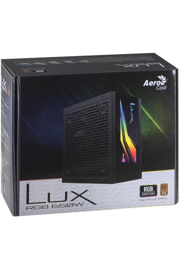 Lux RGB 650, 650W, 80 PLUS Bronze - 4