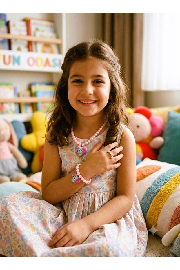 Elsa Set of 3 Necklace+Bracelet+Ring