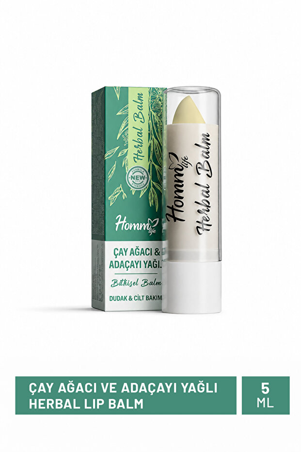 Tea Tree and Sage Oil Herbal Lip Balm - 5 ml