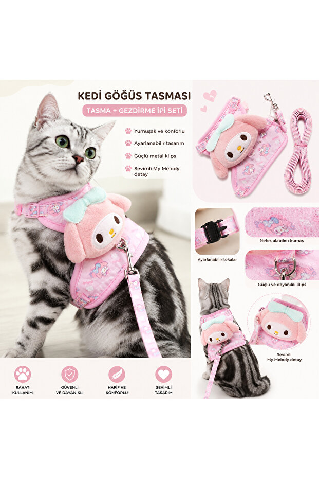 Angel Winged Cat Chest Harness Adjustable Travel Harness