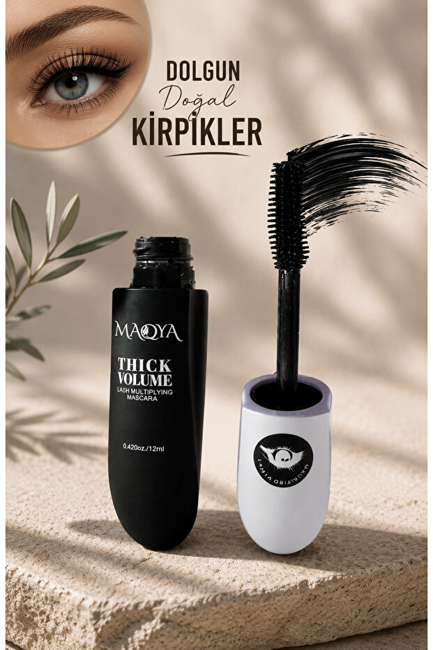 Black Mascara with Volume Effect - Thick Volume